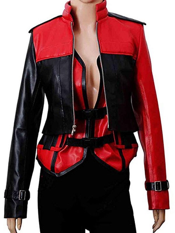 Harley Quinn Injustice 2 Leather Jacket With Vest