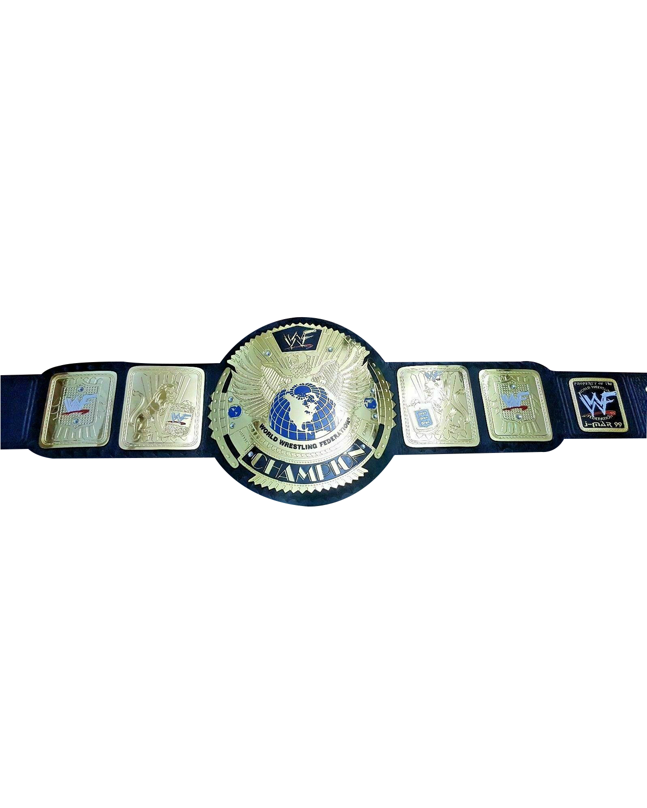 WWF Attitude Era Scratch Logo BIG EAGLE World Heavyweight Championship Belt 